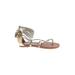 Steve Madden Sandals: Gold Shoes - Women's Size 4