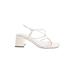 Marc Fisher LTD Heels: Ivory Print Shoes - Women's Size 10 - Open Toe
