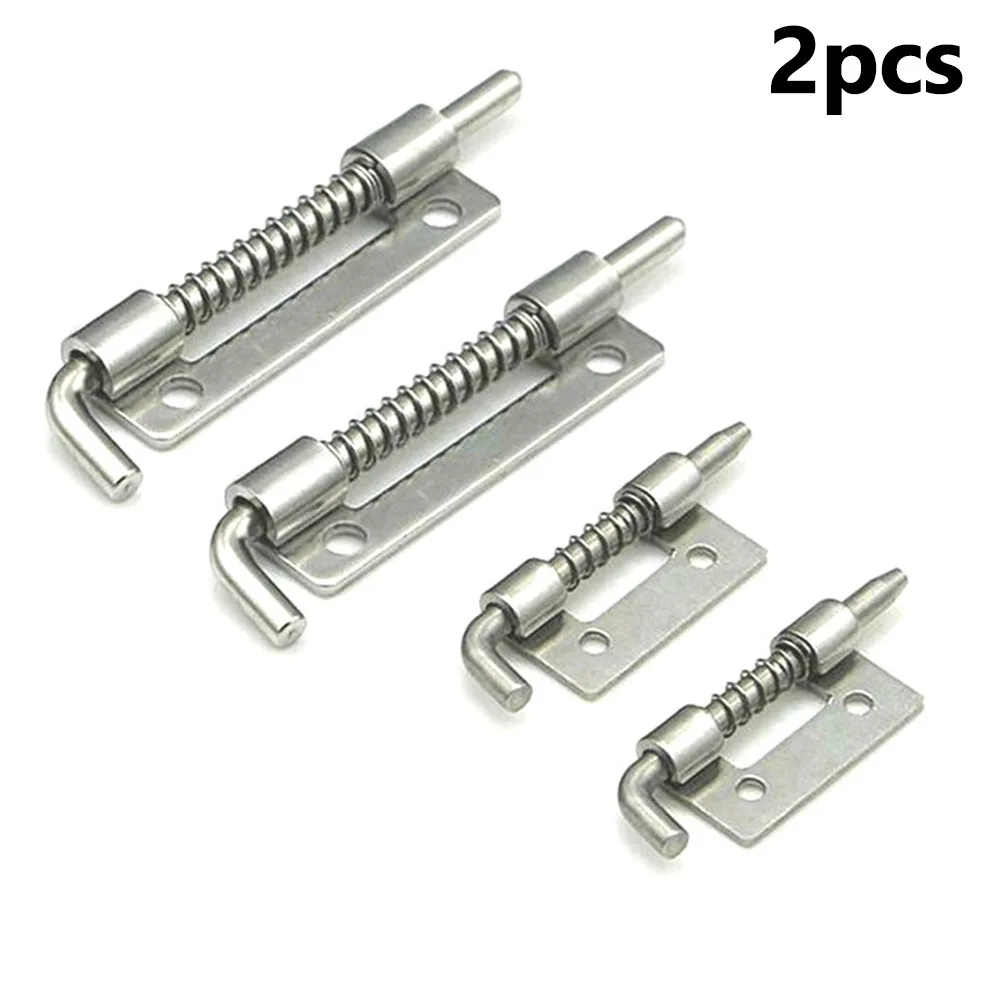 2 Stück Latch Tone Tür Schrankscharniere Türriegel Federbelastete Riegel Tür Schrankscharniere Hardware Sicherheitsriegel Image