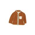 Cat & Jack Fleece Jacket: Brown Solid Jackets & Outerwear - Size 3-6 Month