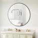 Latitude Run® Wall Mirror Circular Mirror Framed Mirror Round Vanity Mirror Dressing Mirror in Black | 0.98 H x 41.73 W x 41.73 D in | Wayfair