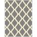 Gray 60 x 0.2 in Area Rug - Ottomanson Glamour Washable Non-Slip Rubberback Moroccan Trellis Rug | 60 W x 0.2 D in | Wayfair PNK7023-5X7