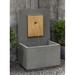 Campania International MC Series Concrete Fountain | 40 H x 17.5 W x 25 D in | Wayfair FT-332/CP-AL