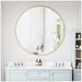 Latitude Run® Wall Mirror Oversized Big Size Black Circular Mirror Metal Framed Metal | 41.73 H x 41.73 W x 1 D in | Wayfair