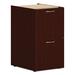 HON Mod Support Pedestal, Left Or Right, 2 Legal/Letter-Size File Drawers,15" X 20" X 28" Wood in Brown | 28 H x 15 W x 20 D in | Wayfair