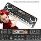 Clavier de piano électronique portable pour enfants 61 prédire orgue avec microphone jouets