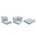 River Brook Indoor/Outdoor 10 Piece Cushion Cover Set Acrylic in Gray/Brown kathy ireland Homes & Gardens by TK Classics | Wayfair CK-RIVER-14A-SPA