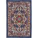 Blue 34 x 22 x 0.5 in Area Rug - Nourison Passion Oriental Machine Made Power Loom Rectangle 1'10" x 2'10" Area Rug in/Red/White | Wayfair