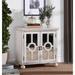 smashgroup Accent Storage Cabinet Wood in White | 27.25 H x 28.25 W x 13.25 D in | Wayfair WJ-B011P169760