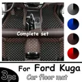 Tapis de sol de voiture pour Ford Kuga repose-pieds automatiques personnalisés housse de tapis