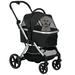 Pawhut Foldable Pet Stroller in Black | 43 H x 23 W x 33 D in | Wayfair D00-191V00BK