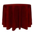 Ultimate Textile -5 Pack- Embroidered Pintuck Taffeta 102-Inch Round Tablecloth Garnet/Burgundy Polyester in Gray/Red | 102 W x 102 D in | Wayfair