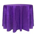 Ultimate Textile -5 Pack- Embroidered Pintuck Taffeta 120-Inch Round Tablecloth Purple Polyester in Gray/Indigo | 120 W x 120 D in | Wayfair