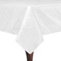 Ultimate Textile -5 Pack- Embroidered Pintuck Taffeta 60 X 102-Inch Rectangular Tablecloth White Polyester in Gray/White | 60 W x 102 D in | Wayfair