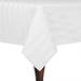 Ultimate Textile Satin Stripe Square Tablecloth Polyester in White/Black | 45 W x 45 D in | Wayfair 2PKB-45X45-100