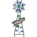 Rubbermaid Peacock Garden Solar Stake, Wind Spinner Yard Art Sign For Outdoor Decor | 35.4 H x 11.4 W in | Wayfair B922