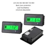Indicateur de capacité de batterie plomb-acide 12V-84V voltmètre moniteur LCD