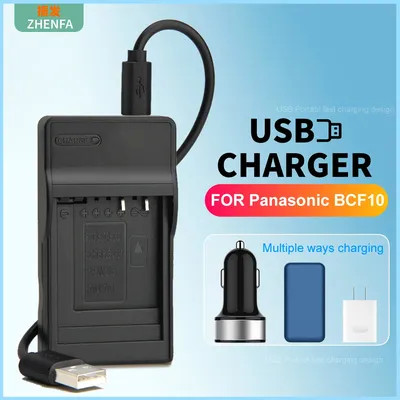 DMW-BLG10E DMC-BLE9EPP USB Chargeur de Batterie pour Panasonic Lumix DMC-GX80 GX85 GX7 ZS70 LX100
