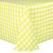 Gracie Oaks - Square Polyester Gingham Checkered Tablecloth Polyester in White | 84 W x 84 D in | Wayfair C6339D550BEA48C8AFDAB743E8E19F5F