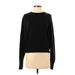 J.Crew Sweatshirt: Black Solid Tops - Women's Size X-Small