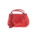 J.Crew Leather Satchel: Pebbled Red Print Bags