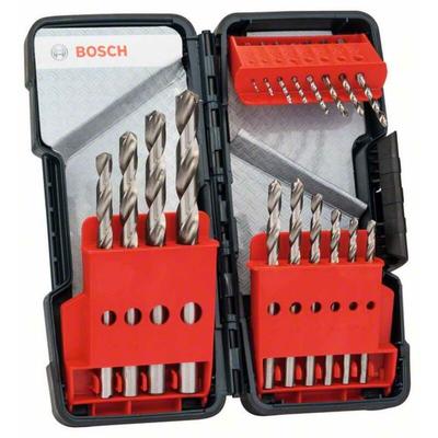 Bosch - 18-tlg. Metallbohrer-Set, Toughbox, hss-g, din 338, 135°, 1–10 mm