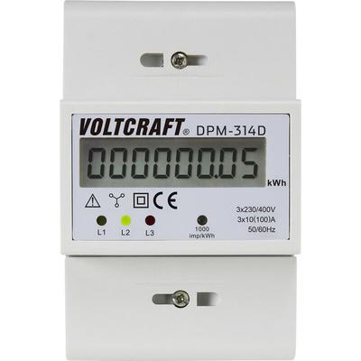 Voltcraft - DPM-314D Drehstromzähler digital 100 a MID-konform: Nein 1 St.