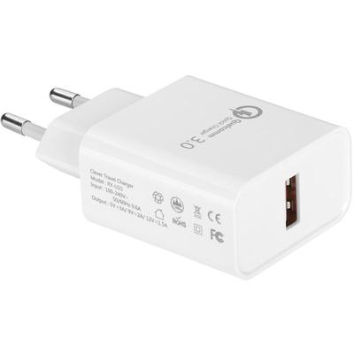 Usb Ladegerät mit Schnellladefunktion weiß usb 3.0 Quick Charge (qc) 3.0 Schnellladegerät für Image