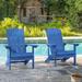 Dovecove Bucareli Ergonomics Adirondack Chair Plastic/Resin in Blue | Wayfair D02DE83BBD8F493DAAFC7A838C4B2B24