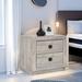 August Grove® Farmhouse Style Nightstand w/ 2 Drawers, Wood in Gray | Wayfair EC3C95DD882A442CA1253591D810694D