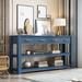 Red Barrel Studio® Gurges 62.2" Console Table in Blue | 32 H x 62.2 W x 13.8 D in | Wayfair 1CC382665A664F3FBD945A508964EE68