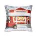 The Holiday Aisle® 18" X 18" North Pole Toy Shop Light-Up Led Decor Decoration Christmas Throw Pillow | 18 H x 18 W x 4 D in | Wayfair