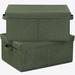 Latitude Run® Fabric Storage Bin Fabric in Green | 7.5 H x 16.5 W x 11.8 D in | Wayfair 59B85B0DCC834F60BE55E8EB29C52E55