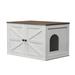 Tucker Murphy Pet™ Cat Litter Box Enclosure Furniture, Hidden Litter Box w/ Removable Divider Gray, Wood | 19 H x 14.8 W x 21 D in | Wayfair