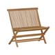 MiaMöbel Teak Bank/Klappbank 90cm Massivholz Teak Modern