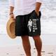 Don't Let The Old Man In Men's Cotton Shorts Hawaiian Shorts Beach Shorts Drawstring Elastic Waist Comfort Breathable Short