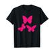 Hot Pink Schmetterling Kinder Rosa Schmetterling Frauen Schmetterlinge T-Shirt