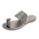 Femme Chaussons Tongs Bohème Pantoufles de plage Vacances Plage Talon Plat Bohême Vacances Polyuréthane Mocassins Noir Champagne Gris