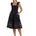 Cara Cara Women's Nidhi Embroidered Square Neck Sleeveless Midi Dress Black - Black