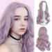 LIANGP Beauty Products Lady Purple Party Wigs Long Curly Wavy Synthetic Fiber Fashion Wig Beauty Tools