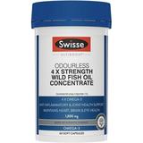 Wild Fish Oil Concentrate Odourless 4x Strength 60 Caps Swisse UltiBoost