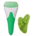 Ice Roller for Face Massage Jade Facial Tools for Reduce Puffiness Anti Wrinkle Relief Tighten Skin Face Icing Massager Facial Roller Gift - Green