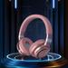 UAEBM Bluetooth Headphones Wireless Earbuds Over Ear Bluetooth Wireless Headphones Intelligent Noise Reduction HiFi Stereo Foldable Lightweight Headset with Deep Bass Pink