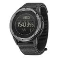 Chiccall Smart Watch Outdoor Sports Watch Swimming Pedometer Compass Student Electronic Watch Carbon Fiber Smart Watches on Clearance Black