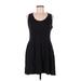 New York & Company Cocktail Dress - Shift: Black Solid Dresses - Women's Size Medium
