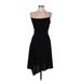 Wishes Wishes Wishes Casual Dress - High/Low: Black Solid Dresses - Women's Size Medium