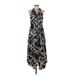Maeve by Anthropologie Casual Dress - Midi: Blue Print Dresses - Women's Size X-Small