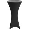 Housse de table bistrot Stella Housse de table bistrot Stella Noir, 60cm (∅) - Beautissu