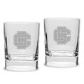 Bethune-Cookman Wildcats 2-Piece 11.75oz. Luigi Bormioli Square Double Old Fashion Glasses Set