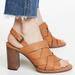 Madewell Shoes | New Madewell Cindy Woven Stacked Heel Sandal 9m | Color: Tan | Size: 9